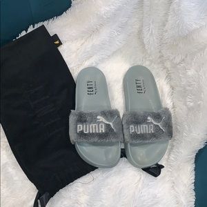 Fenty Puma Gray Slides